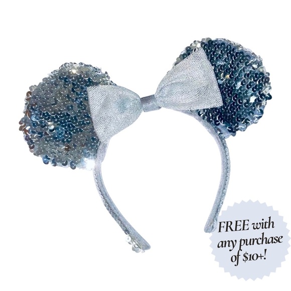 Disney Accessories - Silver Minnie Mouse Ears - FREE With Purchase of $10+ In My Closet